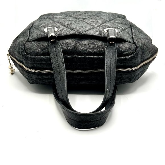 MUST GO!  Vintage Chanel Biarritz Bowler Satchel Tote Bag - Picture 4 of 14